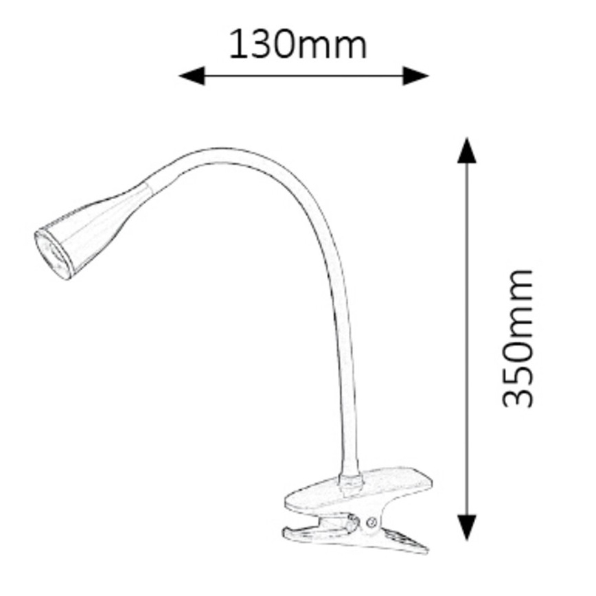 Rabalux - Klambriga LED-laualamp 1xLED/4,5W/230V