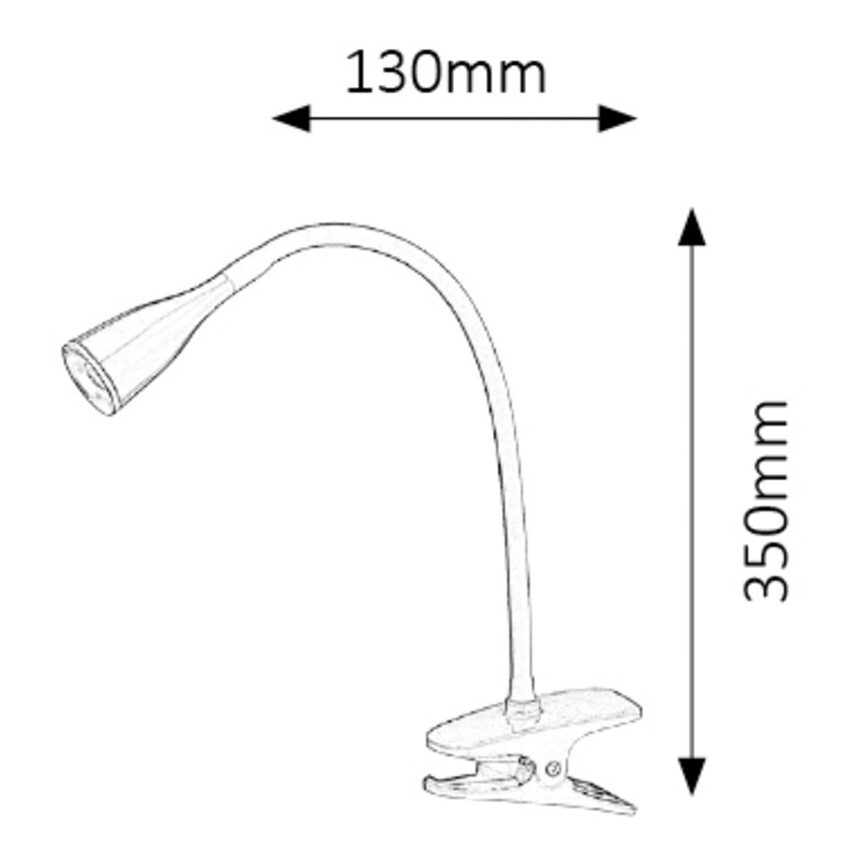 Rabalux - Klambriga LED-laualamp 1xLED/4,5W/230V