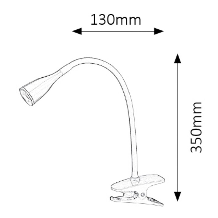 Rabalux - Klambriga LED-laualamp 1xLED/4,5W/230V