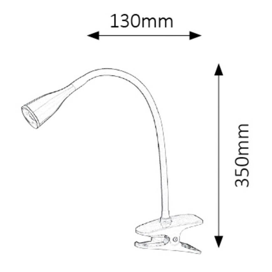 Rabalux - Klambriga LED-laualamp 1xLED/4,5W/230V
