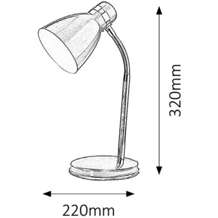 Rabalux - Laualamp 1xE14/40W/230V