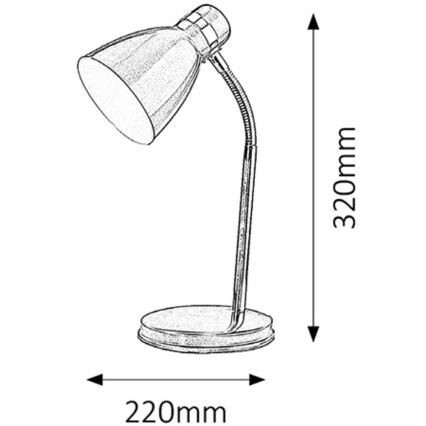 Rabalux 4207 - laualamp PATRIC 1xE14/40W/230V