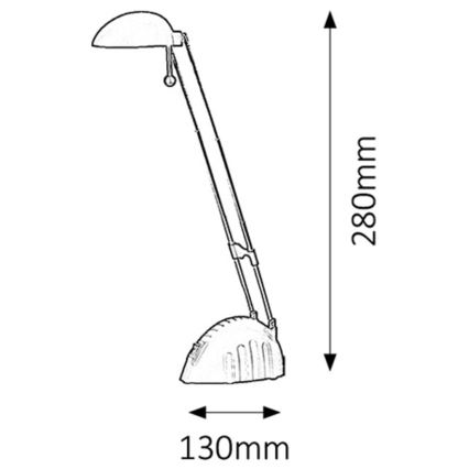 Rabalux - LED-laualamp 1xLED/5W/230V