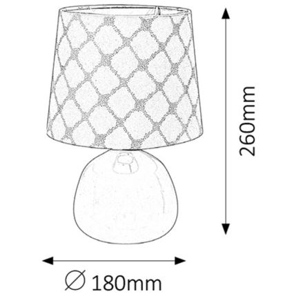 Rabalux - Laualamp E14/40W roosa