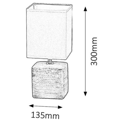 Rabalux - Laualamp 1xE14/40W/230V