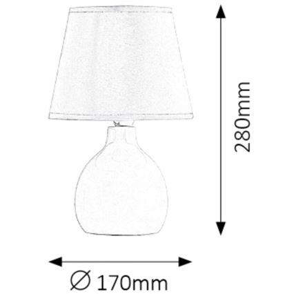 Rabalux - Laualamp 1xE14/40W/230V