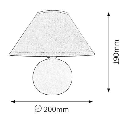 Rabalux - Laualamp 1xE14/40W/230V