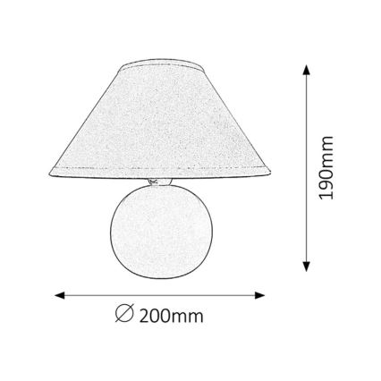 Rabalux - Laualamp 1xE14/40W/230V