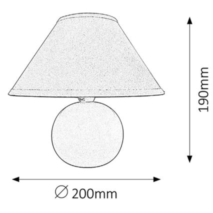 Rabalux - Laualamp 1xE14/40W/230V