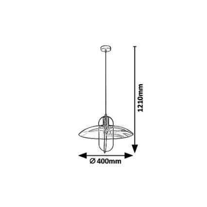 Rabalux 5000 - Lühter VIDA 1xE27/8W/230V