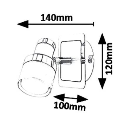 Rabalux - LED Kohtvalgusti seinale LED/5W/230V IP44