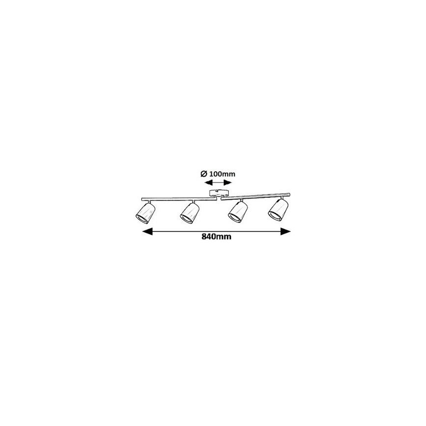Rabalux 5048 - LED Kohtvalgusti SOLANGE 4xLED/6W/230V