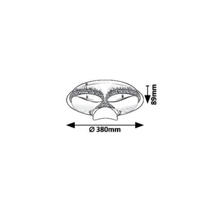 Rabalux 5050 - LED Hämardatav laevalgusti CAPRIANA LED/18W/230V