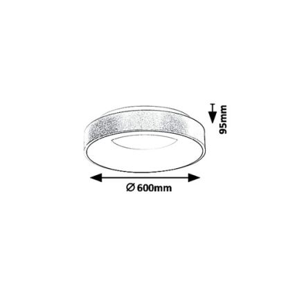 Rabalux 5053 - LED-laevalgusti CARMELA LED/50W/230V