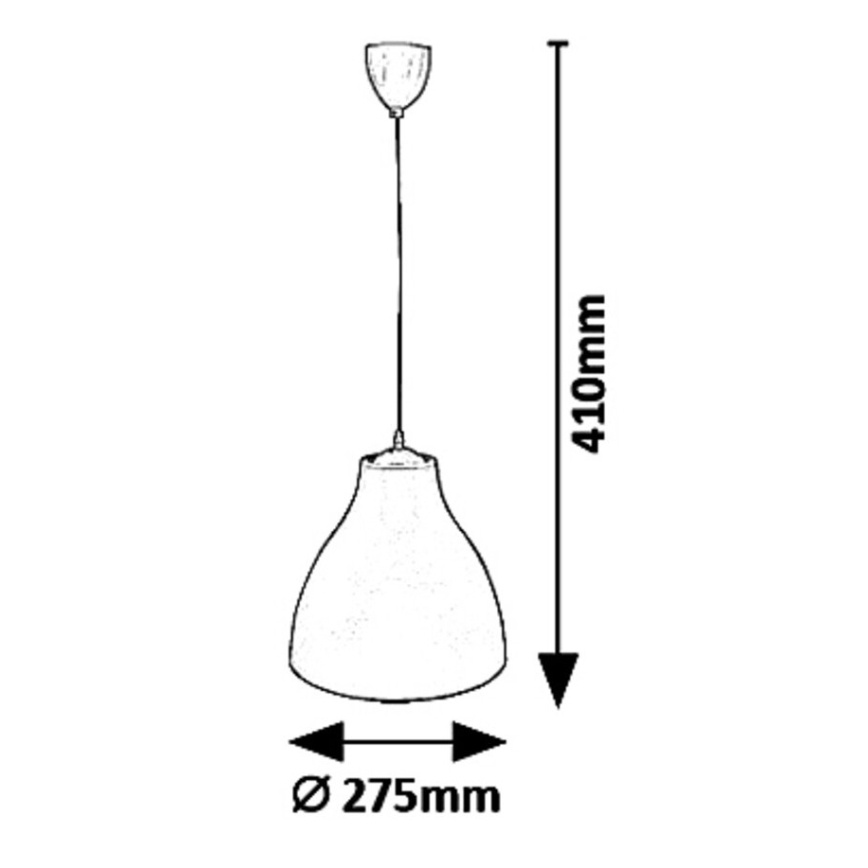 Rabalux - Rippvalgusti kaabliga 1xE27/40W/230V Ø 27,5 cm