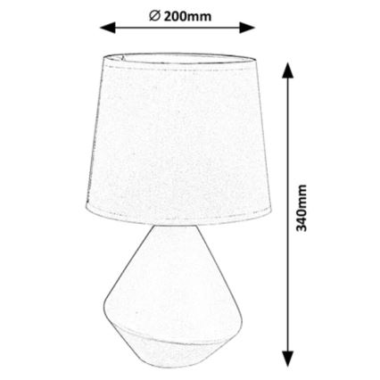Rabalux - Laualamp WENDY 1xE14/40W/230V pruun