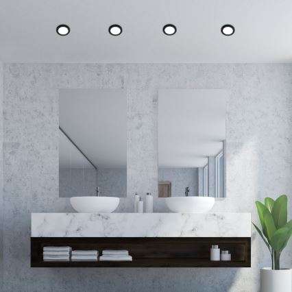 Rabalux - LED Süvistatav valgusti vannituppa LED/3W/230V IP44 must