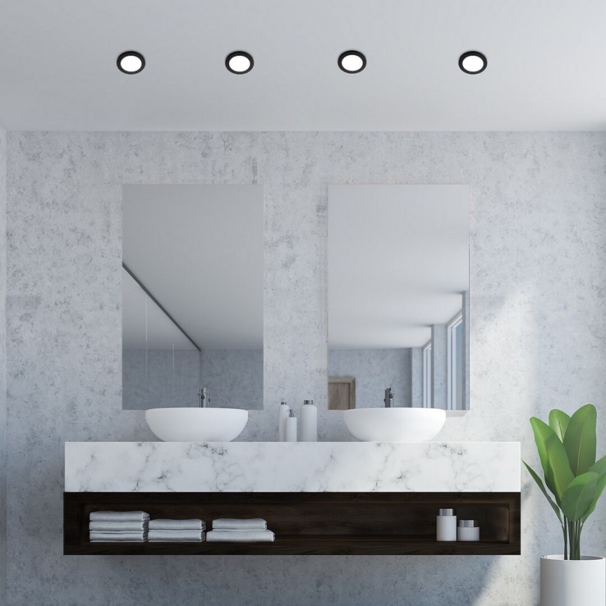 Rabalux - LED Süvistatav valgusti vannituppa LED/3W/230V IP44 must