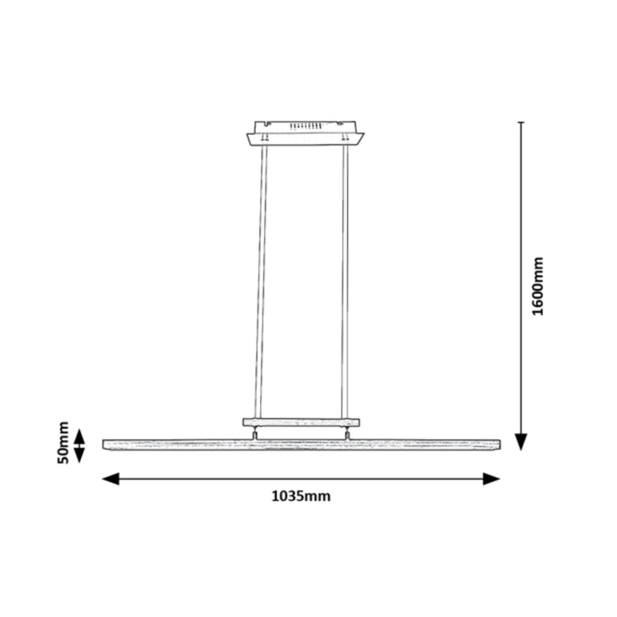 Rabalux - LED Hämardatav lühter LED/27W/230V