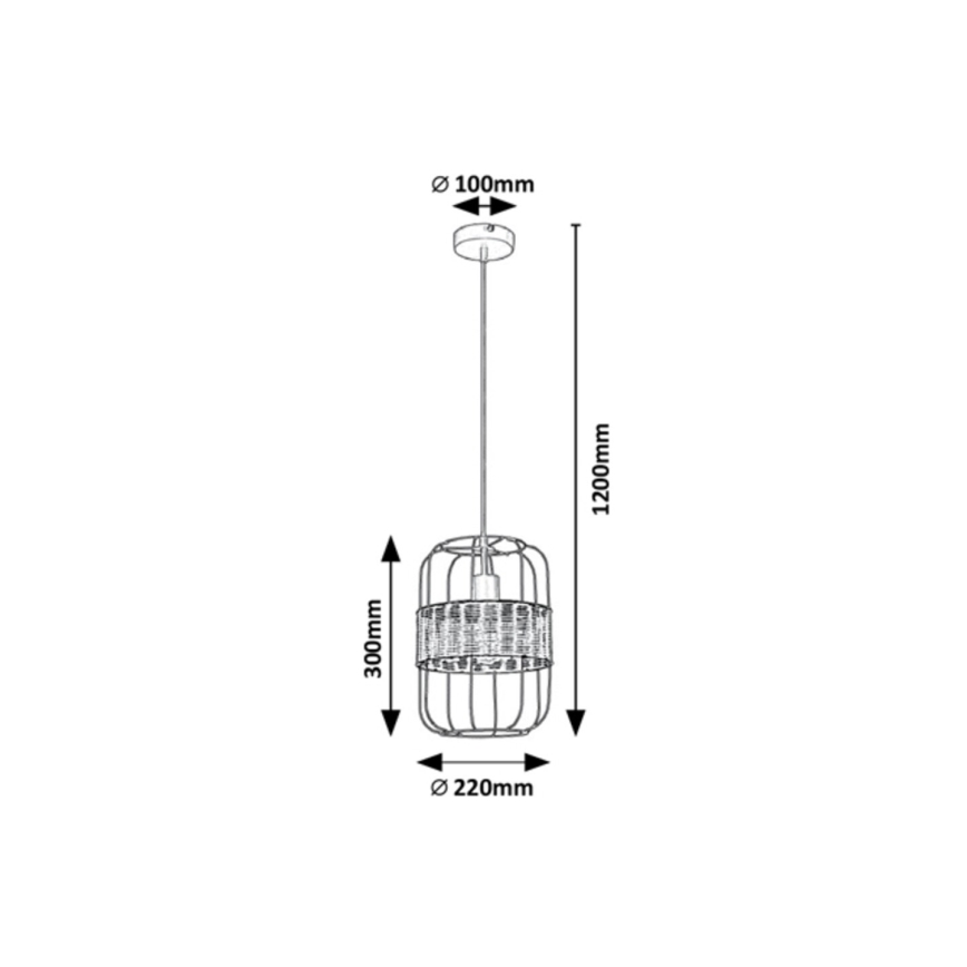 Rabalux - Lühter 1xE27/40W/230V