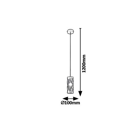 Rabalux 5338 - Lühter OBERON 1xE14/40W/230V