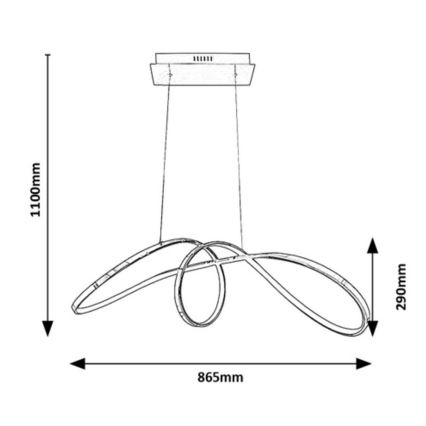 Rabalux - LED Lühter LED/38W/230V