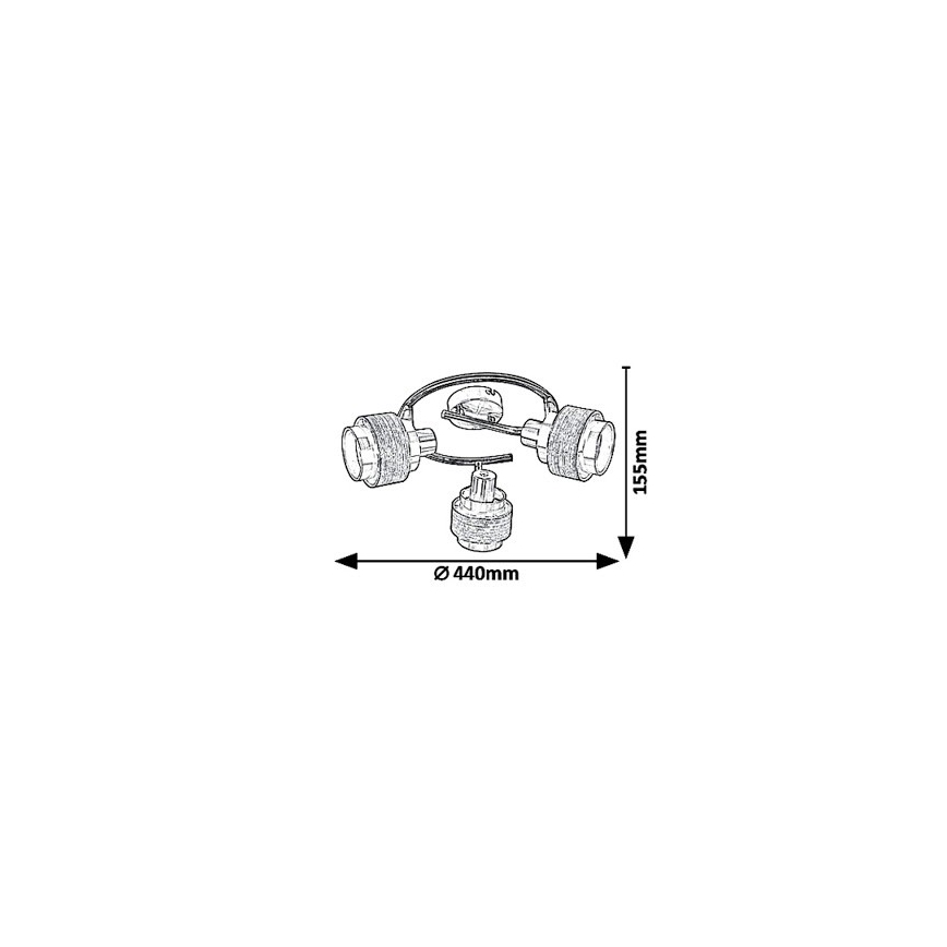 Rabalux 5381 - Kohtvalgusti BASIL 3xE14/40W/230V