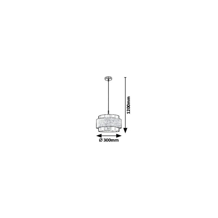 Rabalux 5383 - Lühter BASIL 1xE27/40W/230V