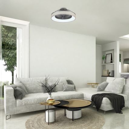 Rabalux - LED Hämardatav laevalgusti ventilaatoriga LED/35W/230V 3000-6000K + pult