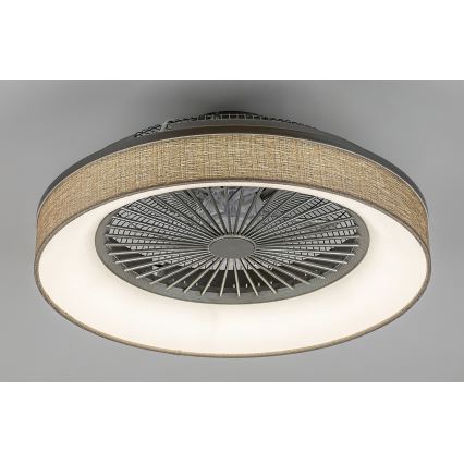 Rabalux - LED Hämardatav laevalgusti ventilaatoriga LED/35W/230V 3000-6000K + pult