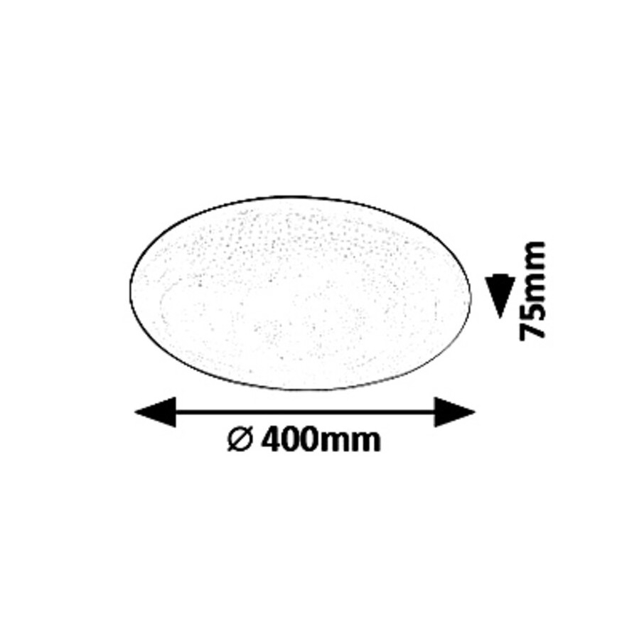 Rabalux - STAR LED hämardatav laelamp 36 W/230 V + kaugjuhtimispult, läbimõõt 40 cm