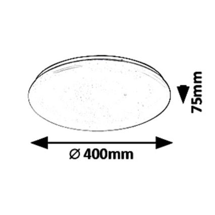 Rabalux - LED Hämardatav laevalgusti LED/36W/230V + kaugjuhtimispult 3000K - 6500K