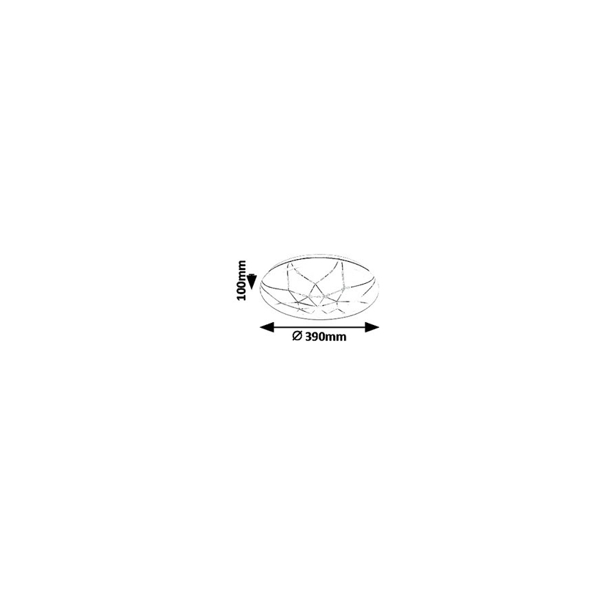Rabalux - LED Hämardatav laevalgusti LED/24W/230V Wi-Fi 3000-6500K + pult