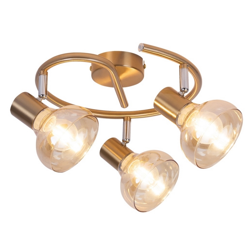 Rabalux 5549 - Kohtvalgusti HOLLY 3xE14/40W/230V kuldne