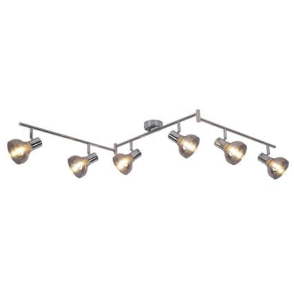 Rabalux 5562 - Kohtvalgusti HOLLY 6xE14/40W/230V läikiv kroom