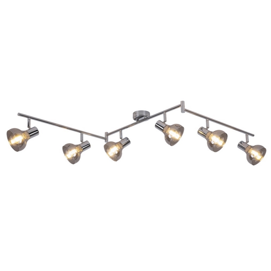 Rabalux 5562 - Kohtvalgusti HOLLY 6xE14/40W/230V läikiv kroom