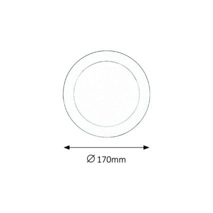Rabalux - LED Süvistatav vannitoavalgusti LED/12W/230V IP44 4000K