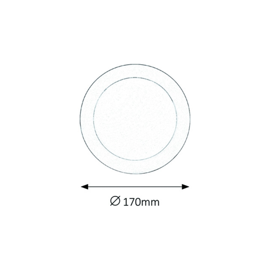 Rabalux - LED Süvistatav vannitoavalgusti LED/12W/230V IP44 4000K