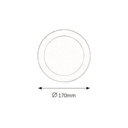 Rabalux - LED Süvistatav vannitoavalgusti LED/12W/230V IP44 3000K