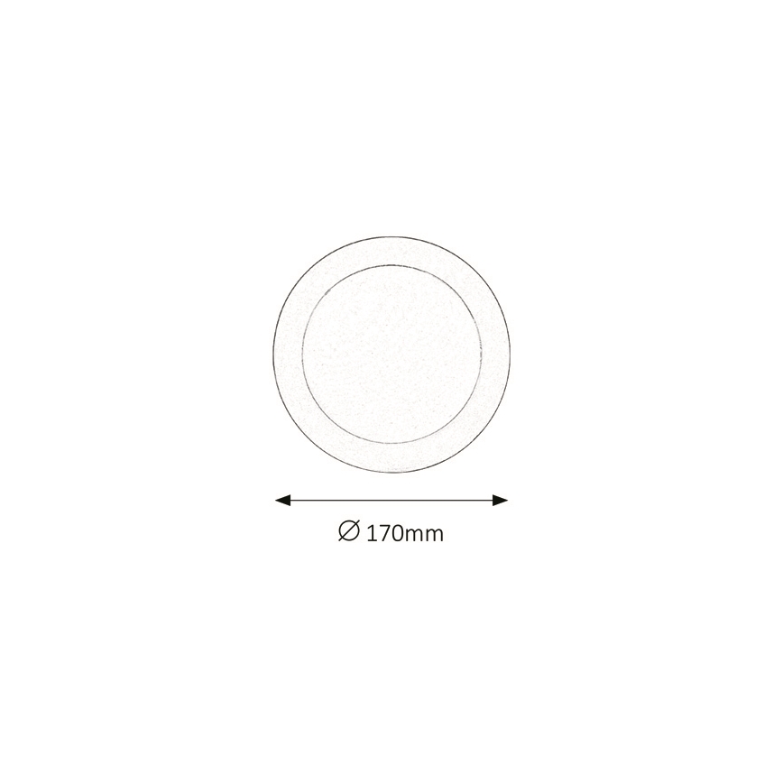 Rabalux - LED Süvistatav vannitoavalgusti LED/12W/230V IP44 3000K