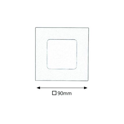 Rabalux - LED Süvistatav vannitoavalgusti LED/3W/230V IP44 3000K