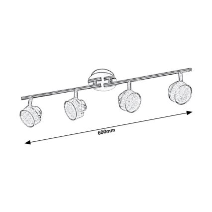 Rabalux - LED Kohtvalgusti lakke 4xLED/5W/230V