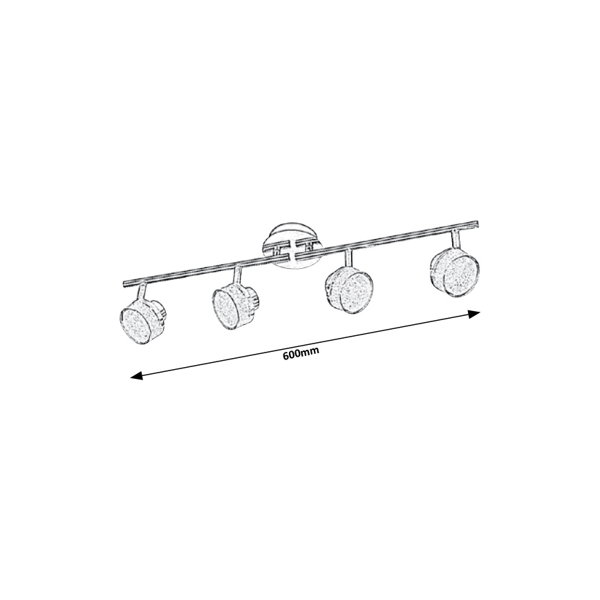 Rabalux - LED Kohtvalgusti lakke 4xLED/5W/230V