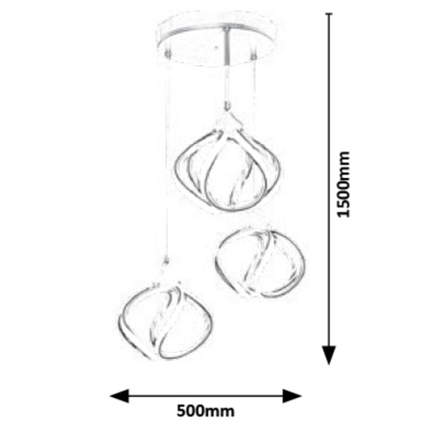 Rabalux - LED Lühter LED/50W/230V