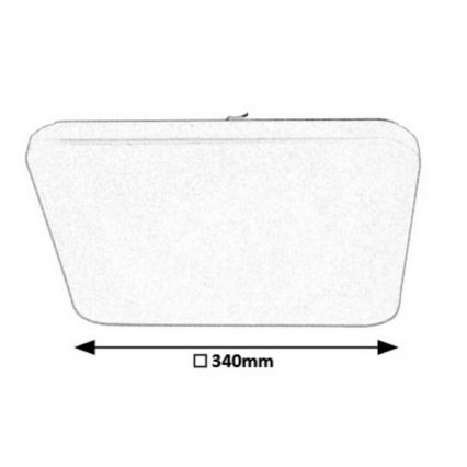 Rabalux - LED-hämardatav laelamp LED/16W/230V 34x34 cm + kaugjuhtimispult