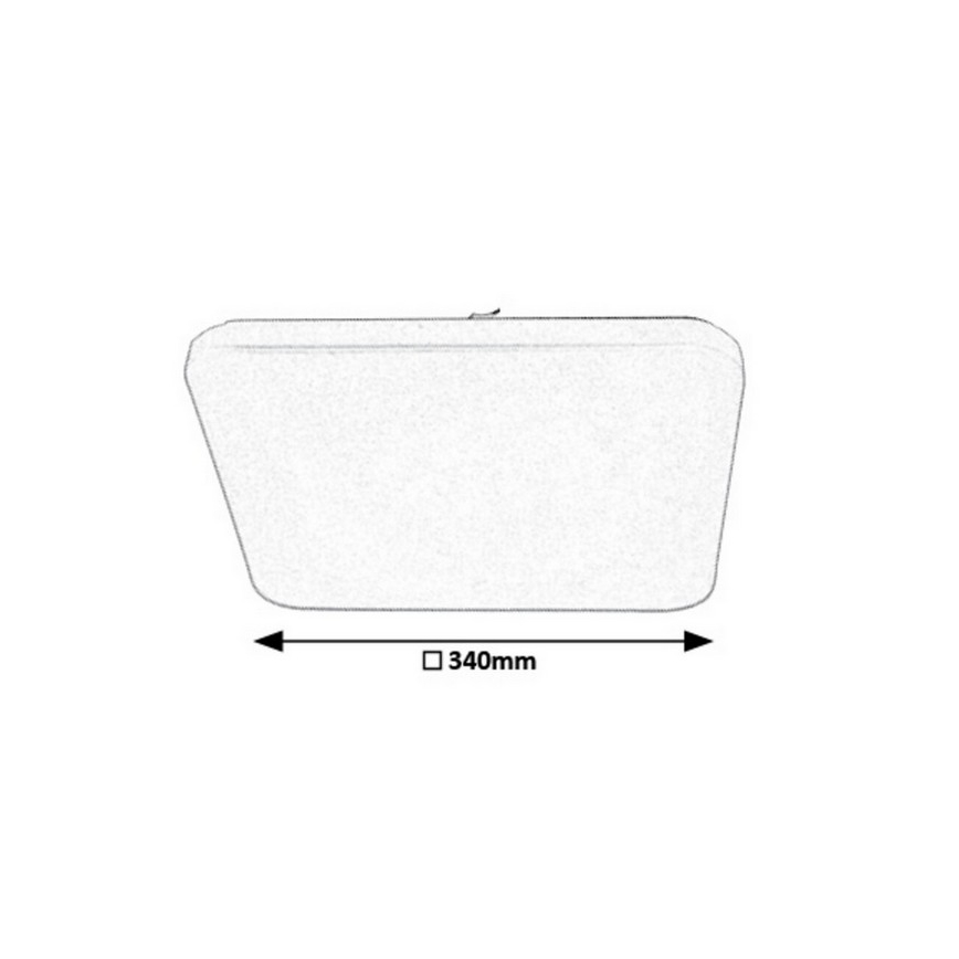 Rabalux - LED-hämardatav laelamp LED/16W/230V 34x34 cm + kaugjuhtimispult