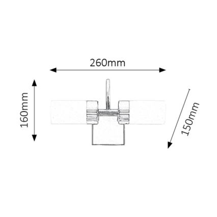 Rabalux - LED Peeglivalgustus vannituppa 2xLED/4W/230V  IP44