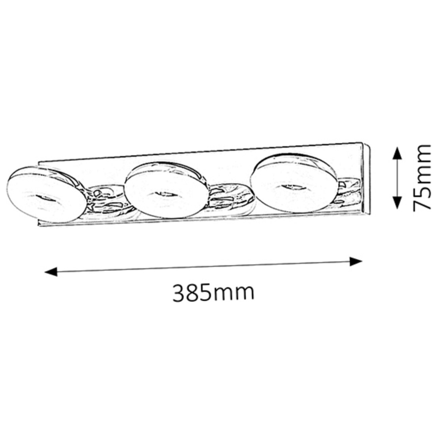 Rabalux - LED-valgusti vannituppa 3xLED/5W/230V