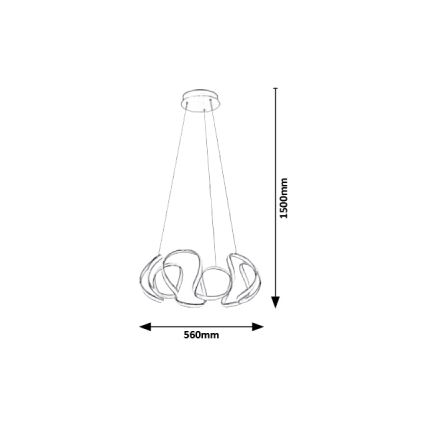 Rabalux - LED Lühter LED/38W/230V