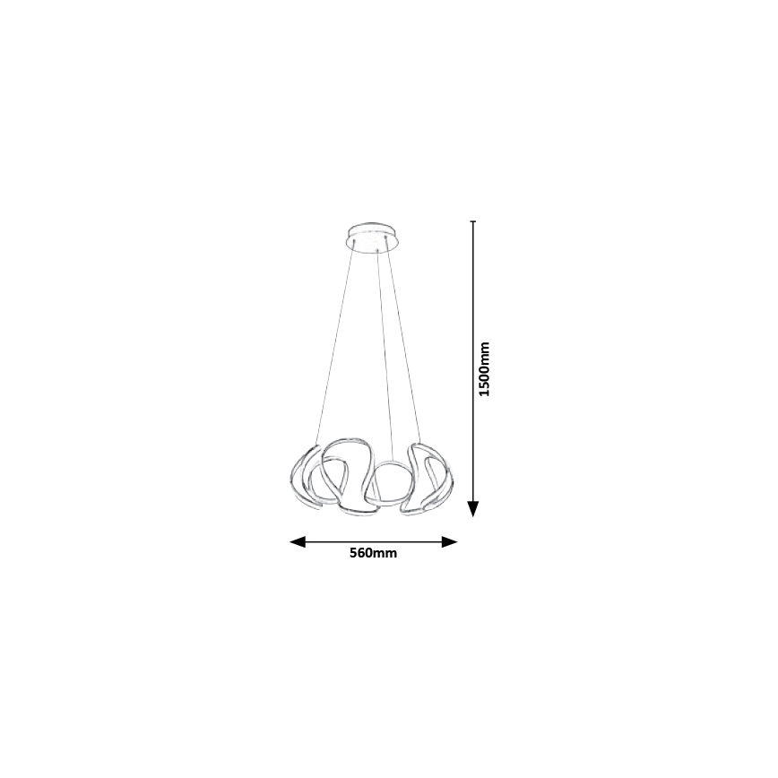 Rabalux - LED Lühter LED/38W/230V